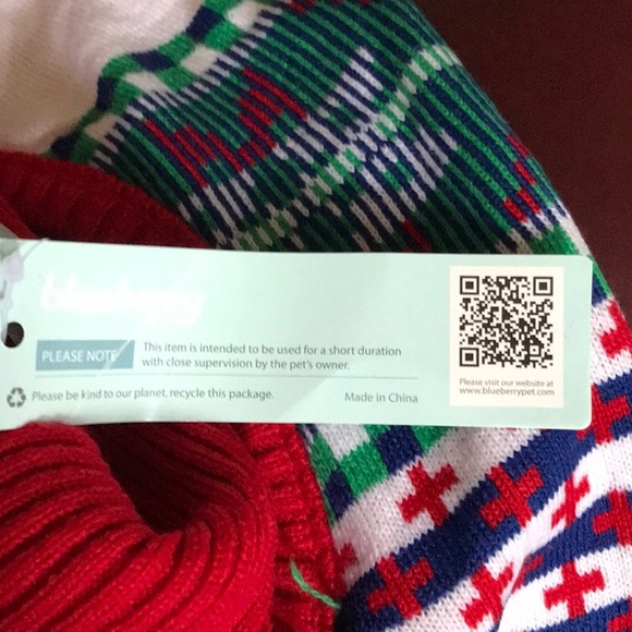 NWT Blueberry dog sweater 20” XXL. - Picture 7 of 7